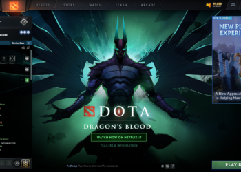 Netflix Advertising on DOTA 2 Game Client